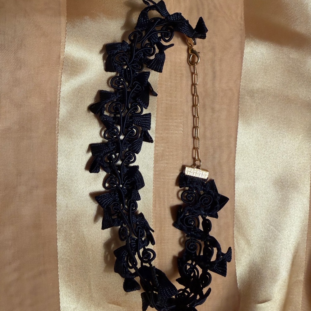 Elegant Black Lace Choker Necklace